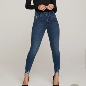 NWT Good American Good Waist Super High Rose Jeans